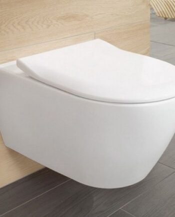 Toalettstol Villeroy & Boch Subway 2.0 – rimless, vägghängd, mjukstängande Slimseat-sits