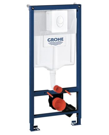 WC-fixtur Grohe Rapid SL 3-in-1 – med spolknapp Skate Air och väggfästen