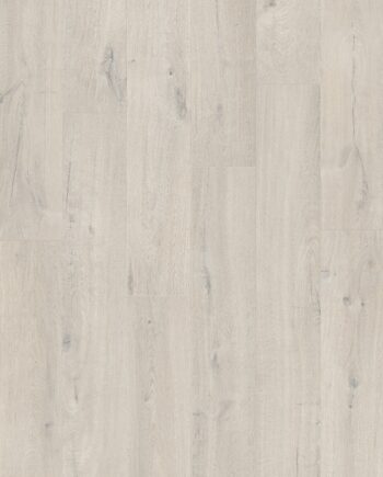 Våtrumsgolv i vinyl LVT Quick-Step Pulse Click Cotton Oak White Blush – ljus ek, 4,5 mm