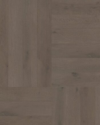 Ekparkett ter Hürne, Oak basalt brown, borstad, fasad, extra matt lack