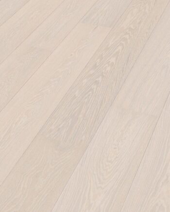 Parkettgolv ek Meister Lindura Natural polar white oak, borstad, 1-stav, matt lack