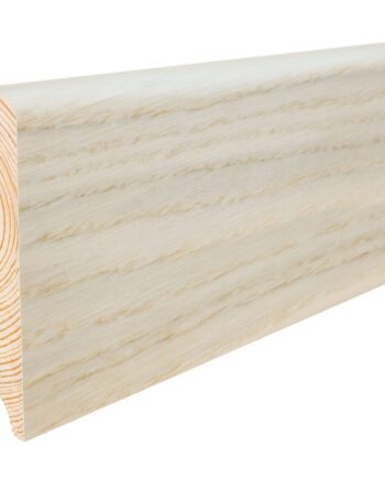 Golvlist fanerad ek Gentle vit lack 16x90 mm