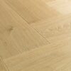 Herringbone laminate floors Quick Step Impressive Design Gardamom Oak, light brown oak tone with a uniform and natural grain pattern