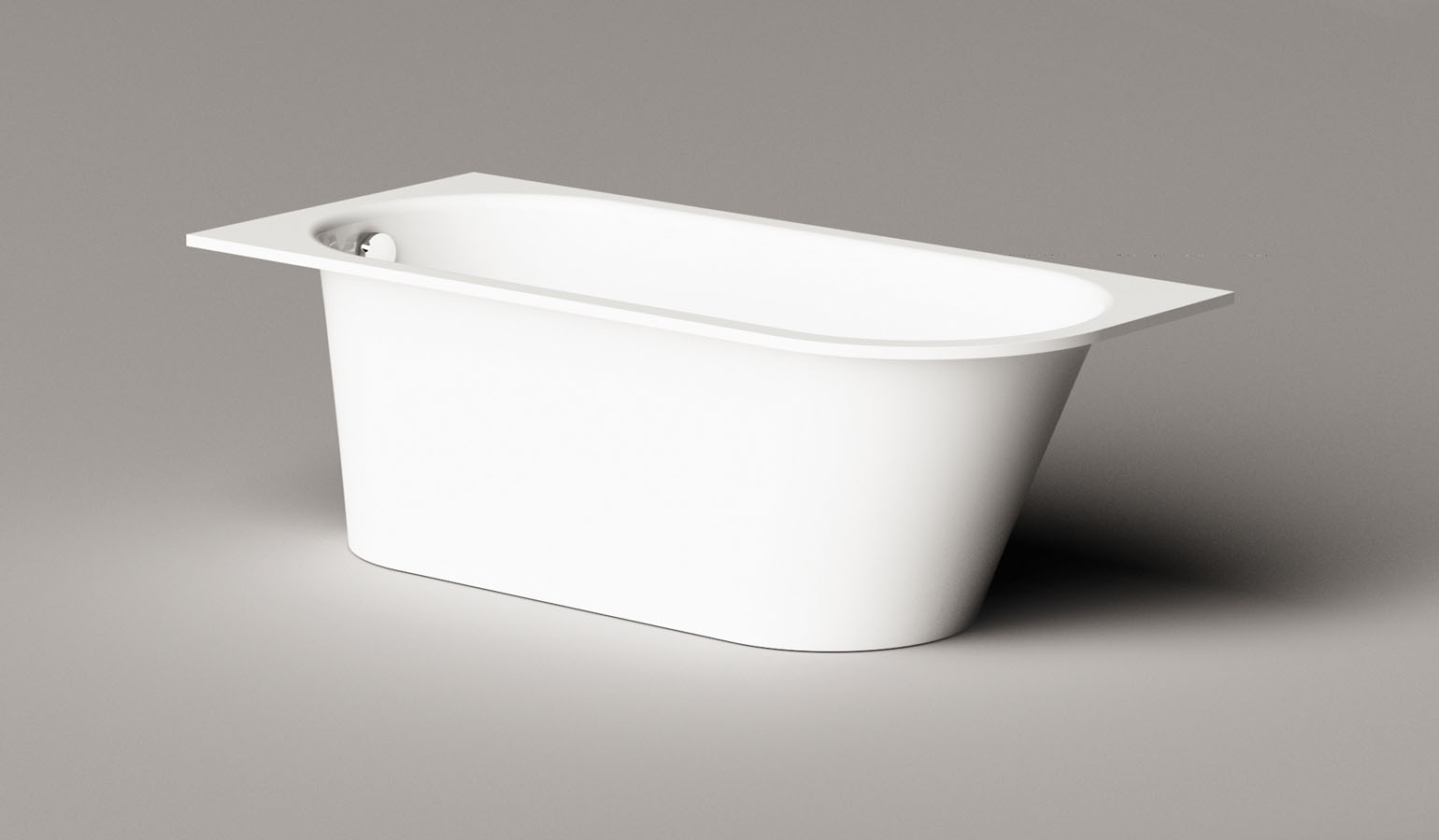 Inbyggnadsbadkar PAA VARIO L B 168x75 cm, gjutmarmor – 10