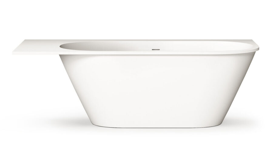 Mõõdu järgi kivivann PAA DECO SHAPE RE D 170–200×82,5 cm, matt Silkstone Måttbeställt badkar PAA DECO SHAPE RE D, Silkstone