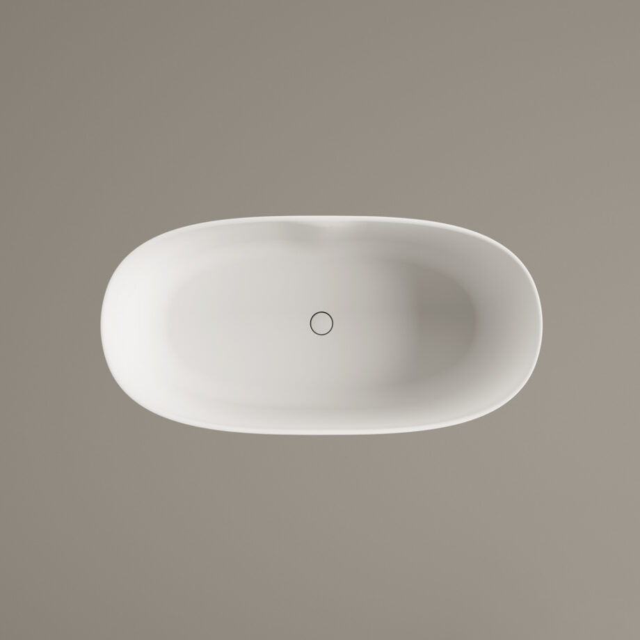 Fristående badkar PAA PERLA 145 145x71 cm, Silkstone – 9
