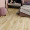 Askparkett 3-stav Esta Elegant Pure Line extra mattlackad – närbild Askparkett 3-stav Esta Elegant Pure Line extra mattlackad – 3