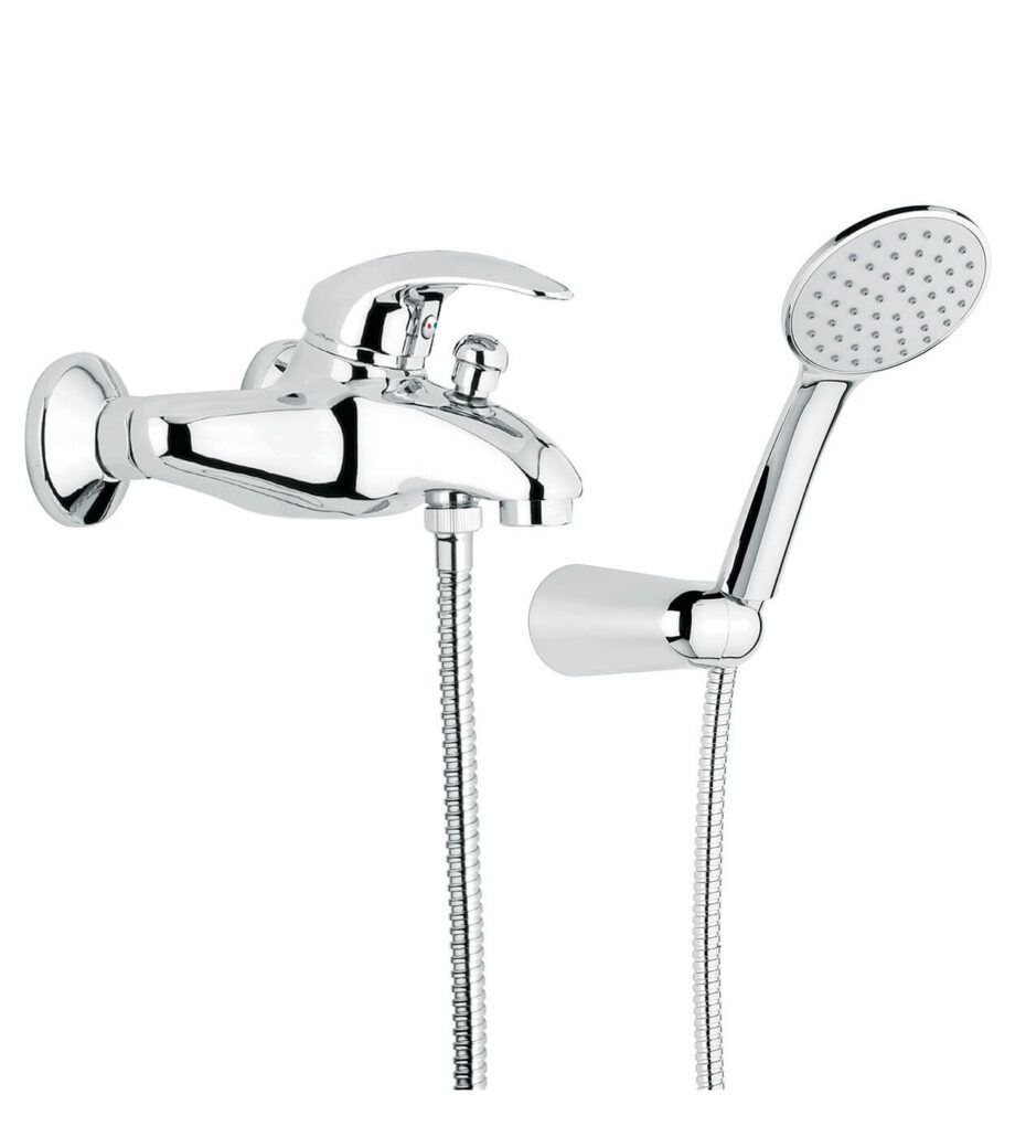 Badkarsblandare Emmevi Anubis 7001, krom, blandare + duschset Badkarsblandare Emmevi Anubis 7001 – 2