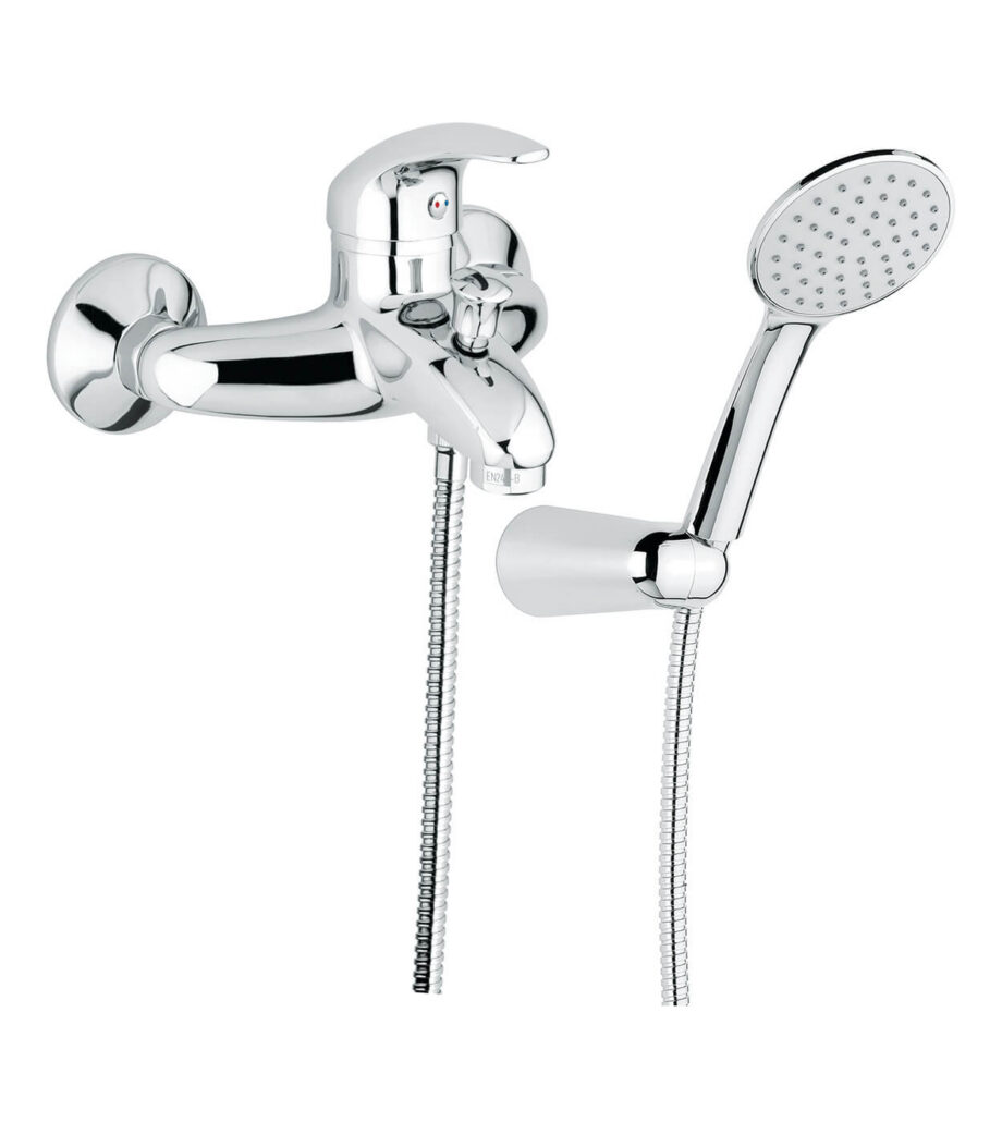 Badkarsblandare Emmevi Anubis 7031, krom, blandare + duschset Badkarsblandare Emmevi Anubis 7031 – 2