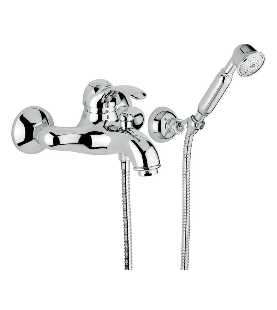 Badkarsblandare Emmevi Harmony 22001, krom, blandare + duschset Badkarsblandare Emmevi Harmony 22001 – 2