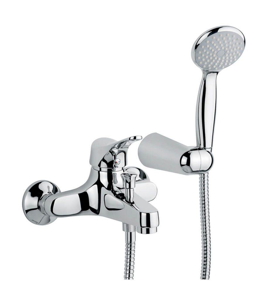 Badkarsblandare Emmevi Zeus 3001Z, krom, blandare + duschset Badkarsblandare Emmevi Zeus 3001Z – 2