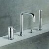 Badkarskantsblandare Emmevi Filobrass 85120, 4 hål – 2