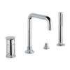 Badkarskantsblandare Emmevi Filobrass 85120, 4 hål – 4