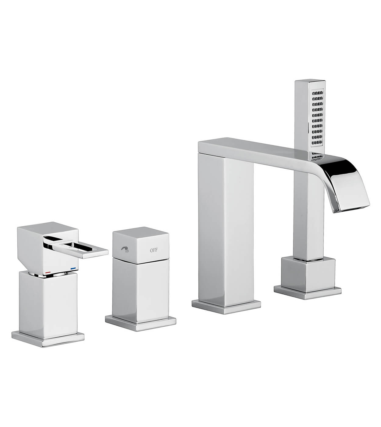 Badkarskantsblandare Emmevi Siris 47120, 4 hål – 3