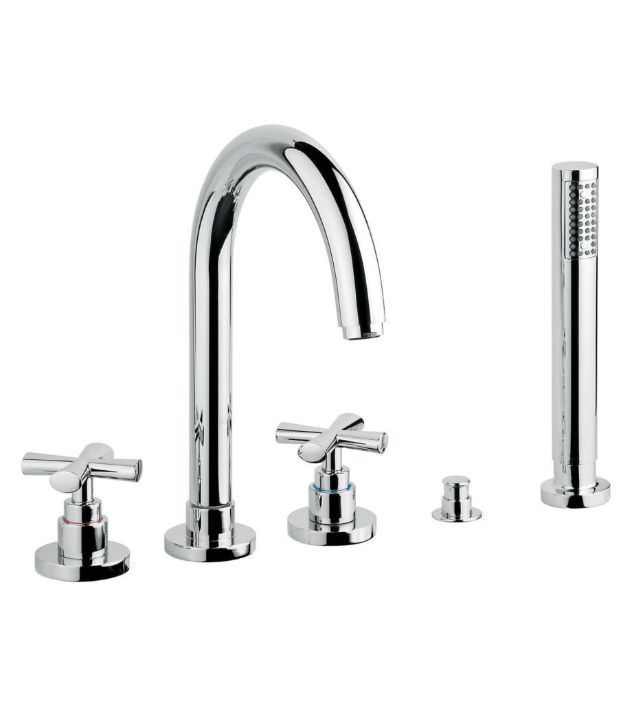 Badkarskantsblandare Emmevi Spirit New 31121, 4 hål