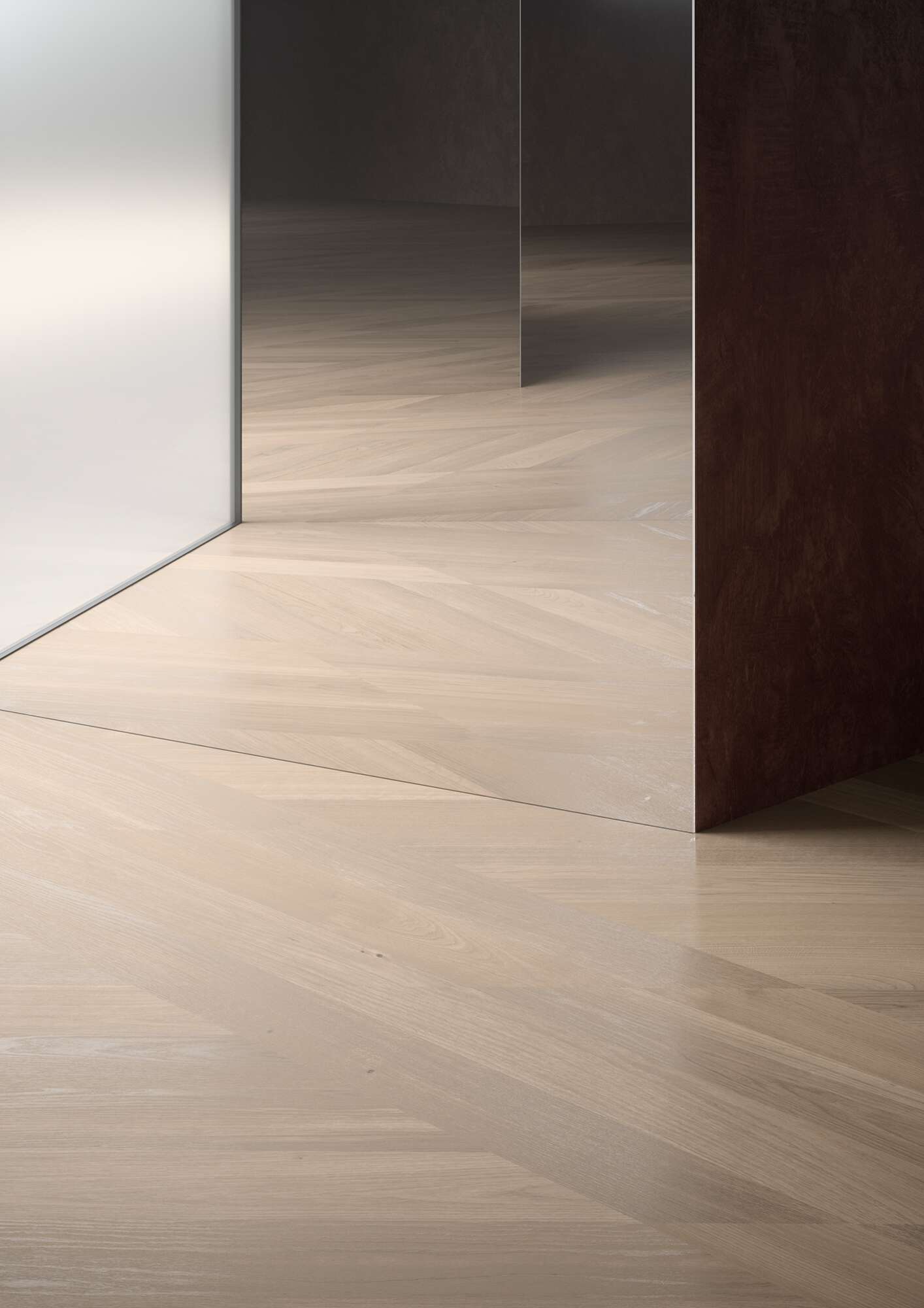 Chevronparkett Bauwerk Formpark Rombico ek Farina 14 oljad borstad – 3