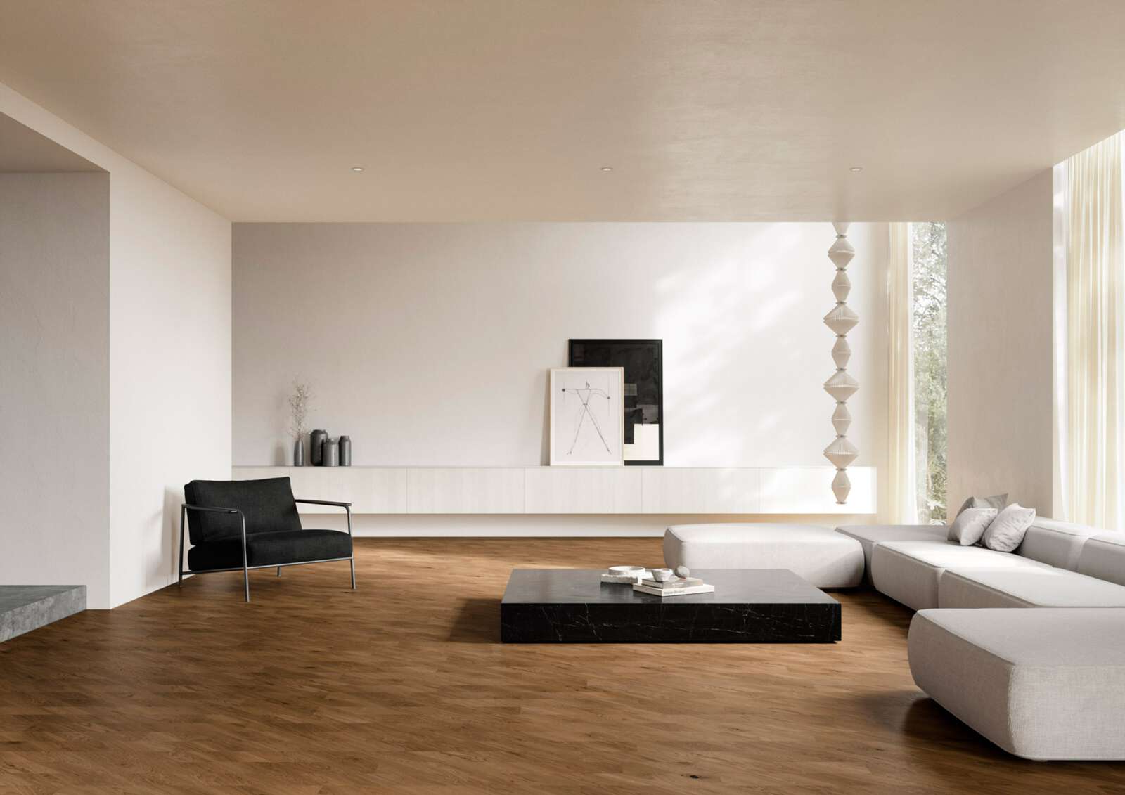 Chevronparkett Bauwerk Spinpark ek Caramello 15 oljad slipad – 3