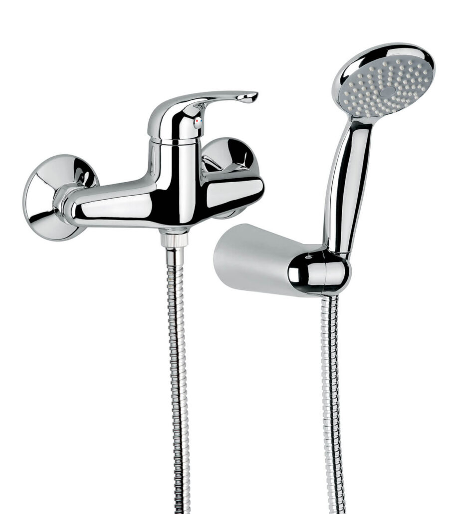 Duschblandare Emmevi Giglio 8002, krom, blandare + duschset Duschblandare Emmevi Giglio 8002 – 2