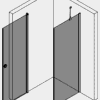 Duschhörna Hietakari Forma 368 – 3D-ritning 2