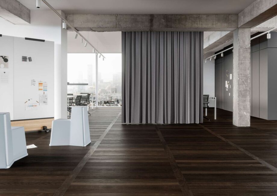 Ekparkett Bauwerk Cleverpark 1250 rökt ek 14 mattlackad slipad – miljöbild Ekparkett Bauwerk Cleverpark 1250 rökt ek 14 mattlackad slipad – 2