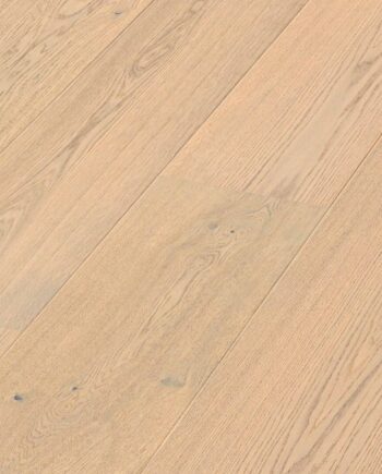 Ekparkett Meister, Lindura HD 400, Milk cream oak lively 20228, 1-stav, 2200 x 270 mm, borstad, ultramatt lack
