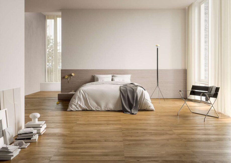Fiskbensparkett Bauwerk Cleverpark 900 ek Caramello 34 oljad borstad – 2