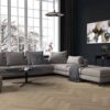 Fiskbensparkett ek Esta AB Sandstone extra mattlackad – närbild Fiskbensparkett ek Esta AB Sandstone extra mattlackad – 2