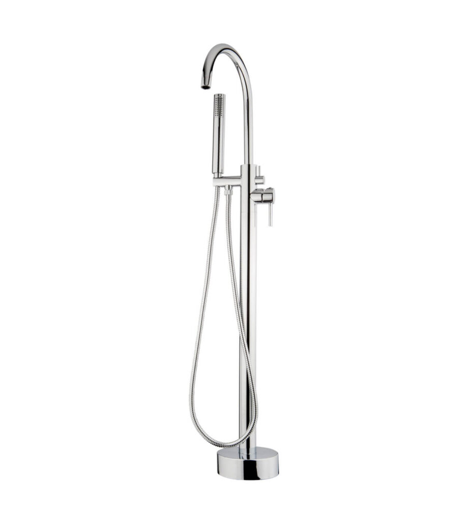 Fristående badkarsblandare Emmevi Piper 45030 med handdusch, krom Fristående badkarsblandare Emmevi Piper 45030 med handdusch