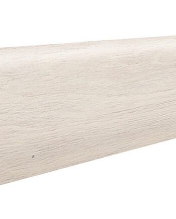 Golvsockel fanerad ek Gentle vit lack profil 16x60 mm