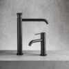 Hög tvättställsblandare Emmevi Filobrass 85003BIG med click-clack, mattsvart Hög tvättställsblandare Emmevi Filobrass 85003BIG med click-clack – 6