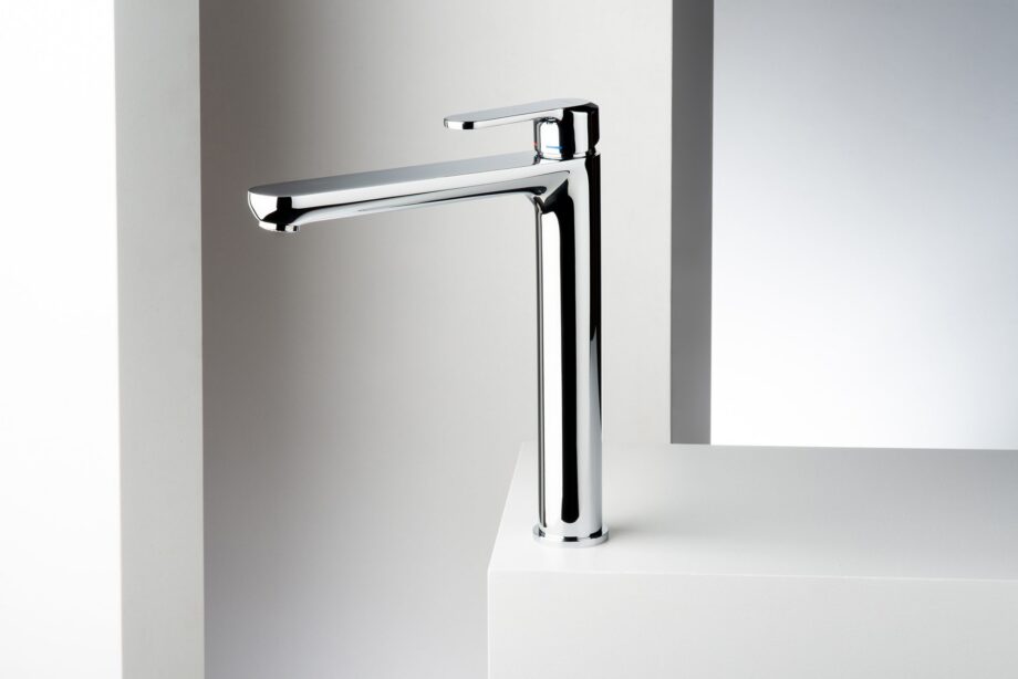 Hög tvättställsblandare Emmevi Nefer 77003BIG med click-clack, krom Hög tvättställsblandare Emmevi Nefer 77003BIG med click-clack – 2