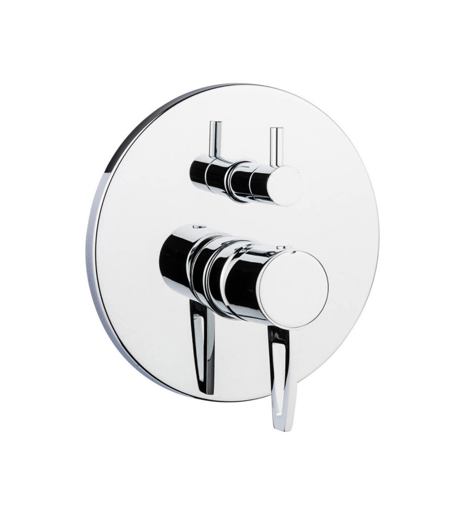 Inbyggd duschblandare Emmevi Minù 83029, 3 utlopp, krom, hålad spak Inbyggd duschblandare Emmevi Minù 83029, 3 utlopp – 2