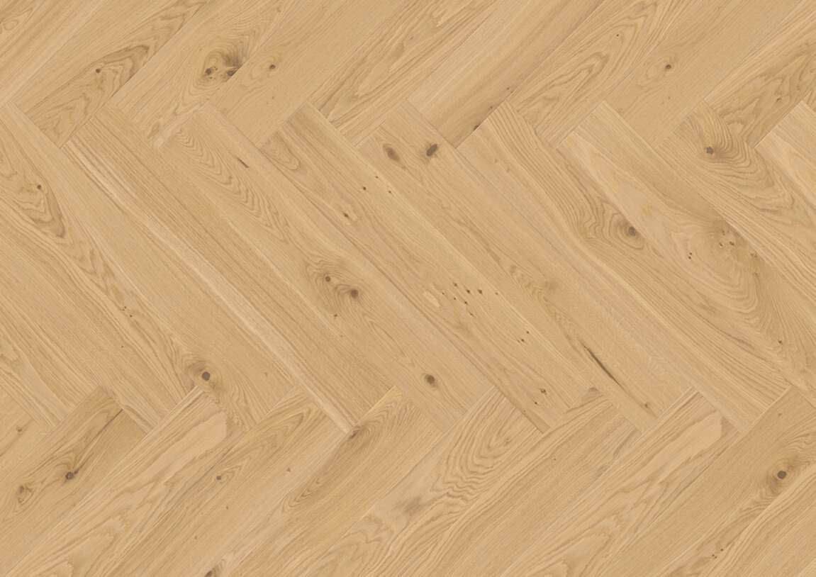 Fiskbensparkett Vectorpark ek Crema 46 borstad