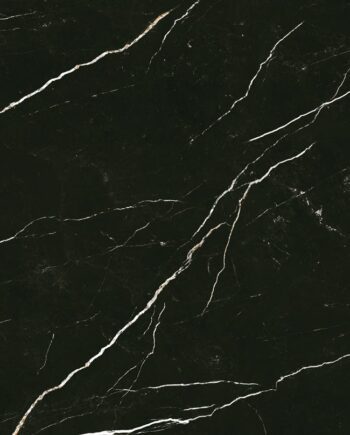 Matt klinker med marmorlook Tau Elite Black, 90x180 cm, 11 mm, svart, R10, rektifierad