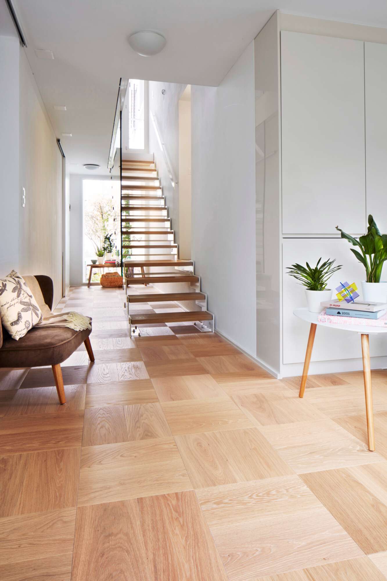 Parkett Bauwerk Formpark Mini 380 ek Avorio 14 oljad djupborstad – 2