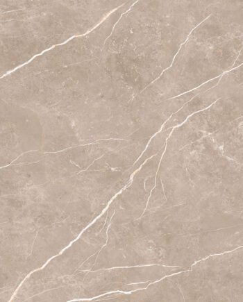 Polerad klinker med marmorlook Tau Elite Greige Pol, 90x180 cm, 11 mm, gråbeige, rektifierad
