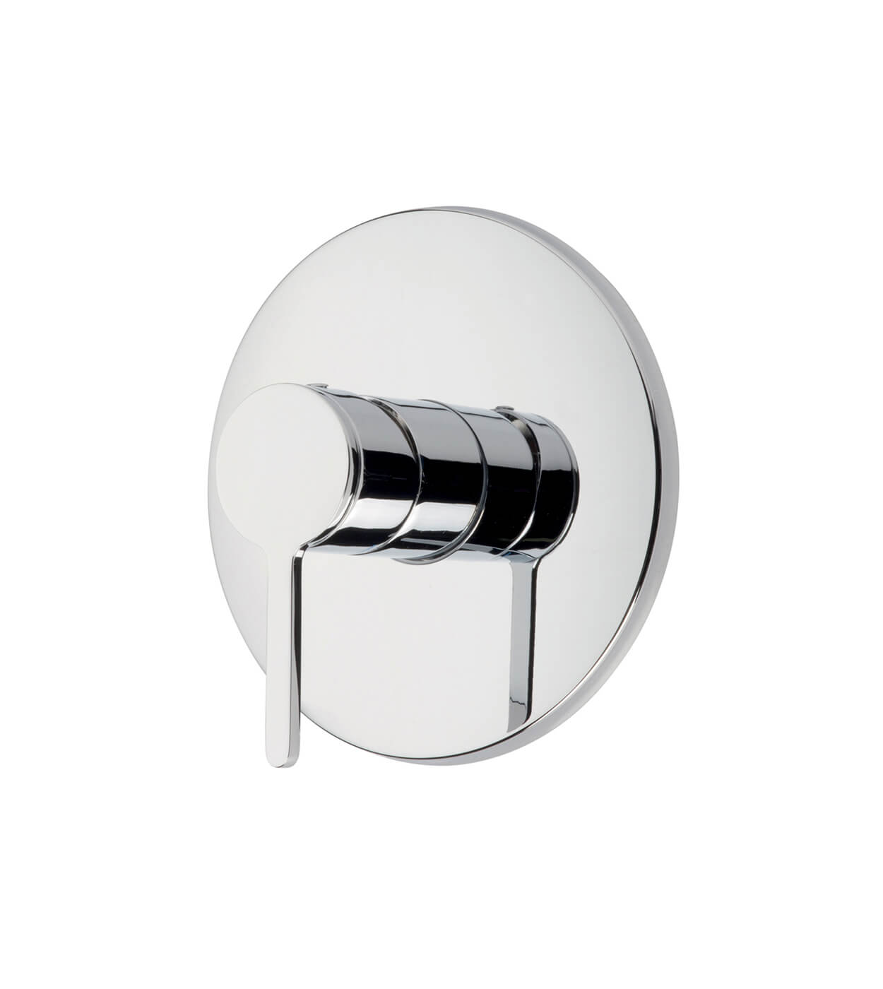 Inbyggd duschblandare Emmevi Filobrass 85009, täckplatta Ø 115 mm