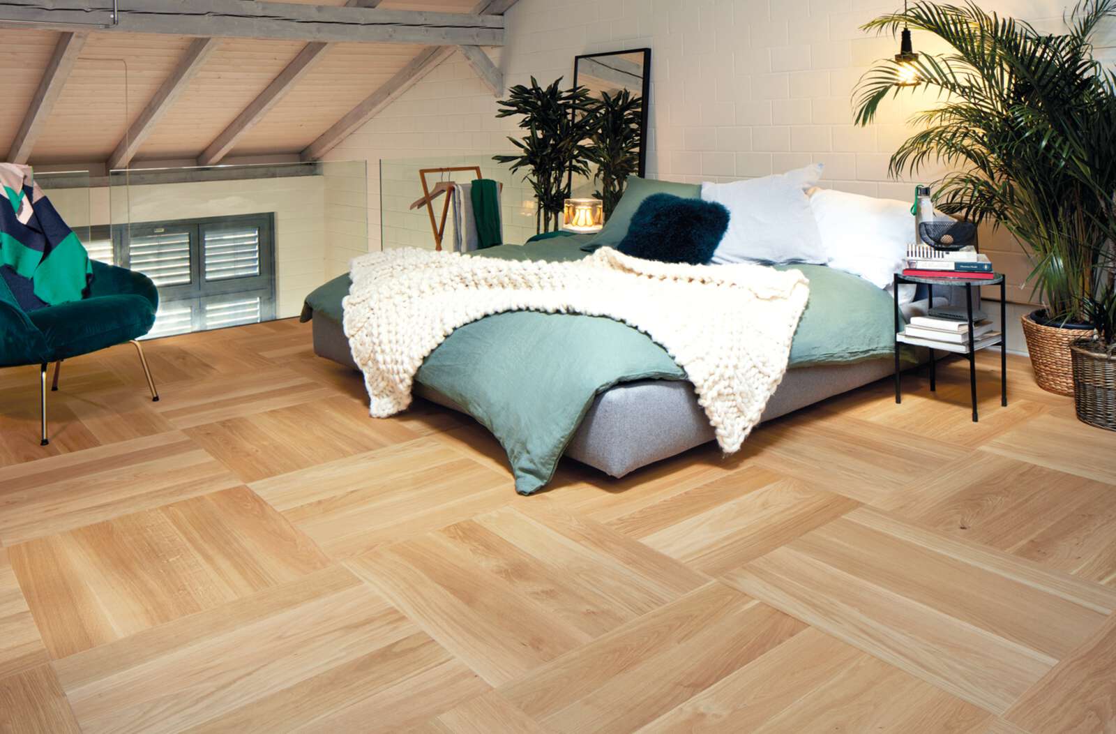 Trägolv Bauwerk Formpark Quadrato ek natur 14 oljad slipad – 2