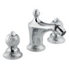 Trehåls bidéblandare Emmevi The One Cloe 98044 med bottenventil, krom, med klar kristall Trehåls bidéblandare Emmevi The One Cloe 98044 med bottenventil – 2
