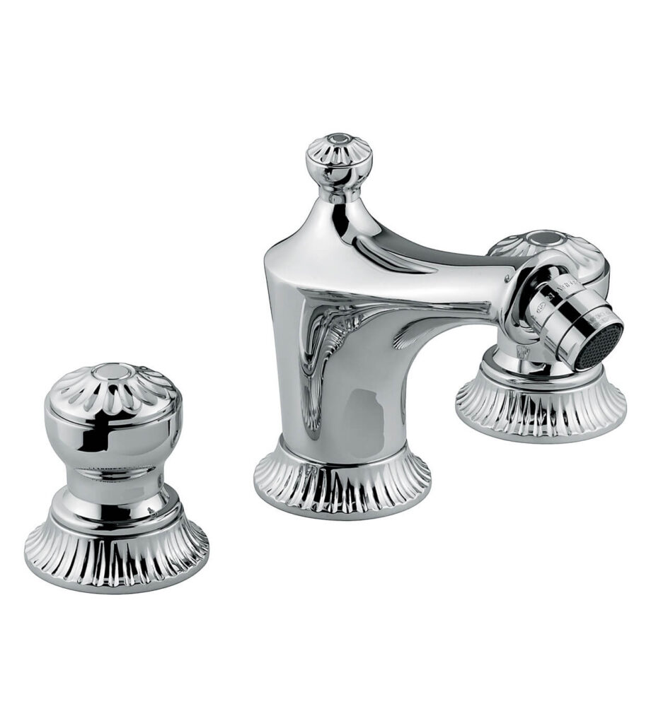 Trehåls bidéblandare Emmevi The One Leda 98044 med bottenventil