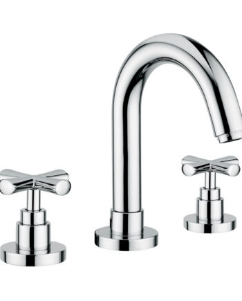 Trehåls tvättställsblandare Emmevi Spirit New 31033 med bottenventil